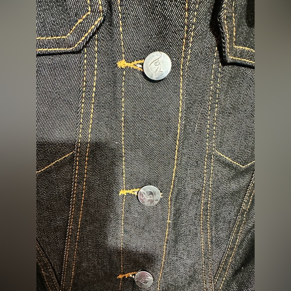 The Baby Phat Jean Y2K Dark Denim Jacket - Picture 3 of 8